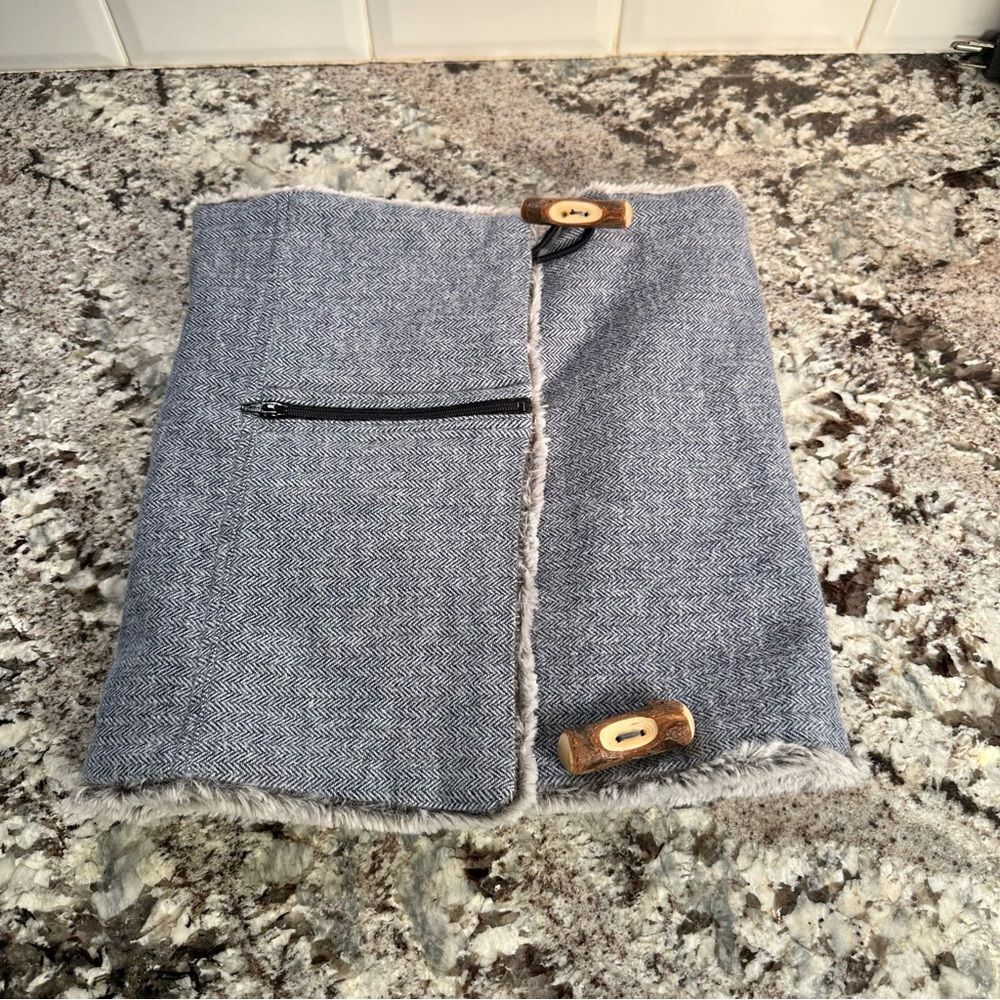 Neck Wrap Scarf Zipper Accent, super‎ Nice